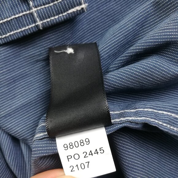 KUIU Shirt Basin Short Sleeve Button Up Blue Mens Large - Picture 5 of 10